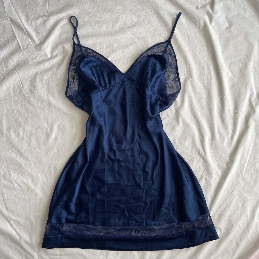 Victoria’s Secret Slip Dress Navy Blue - Size XL